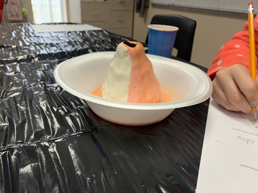 This is an image of a student’s volcano. 